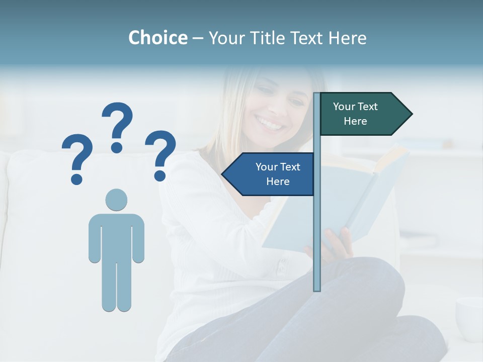 Relaxation Happy Sitting Room PowerPoint Template