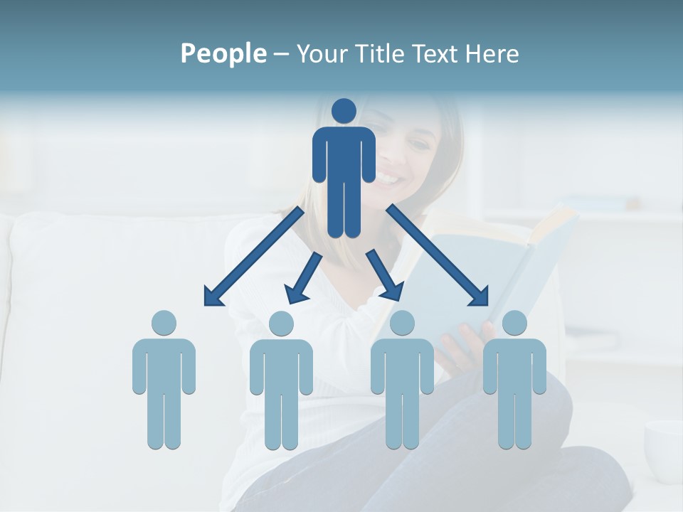 Relaxation Happy Sitting Room PowerPoint Template