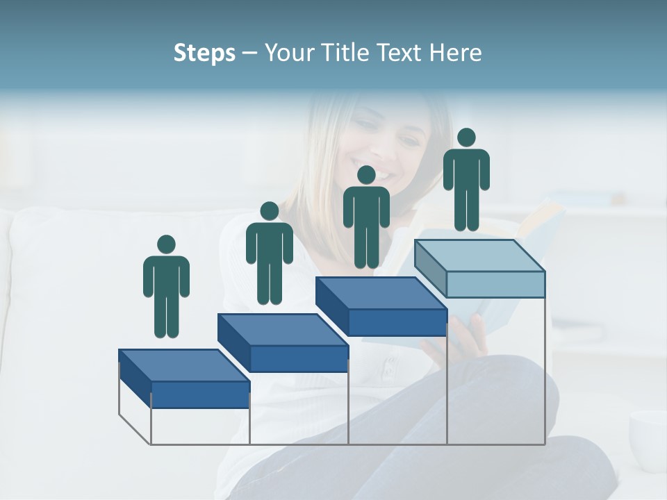 Relaxation Happy Sitting Room PowerPoint Template