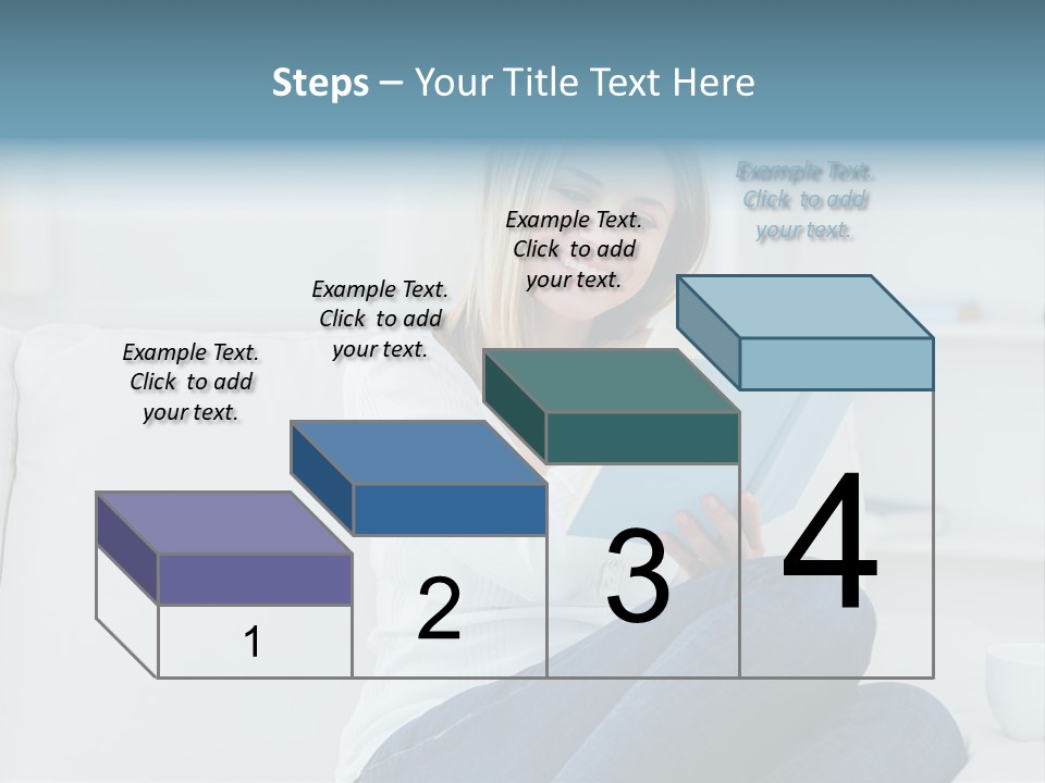 Relaxation Happy Sitting Room PowerPoint Template
