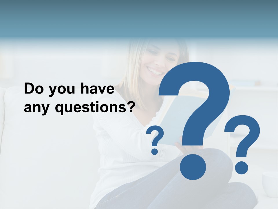 Relaxation Happy Sitting Room PowerPoint Template