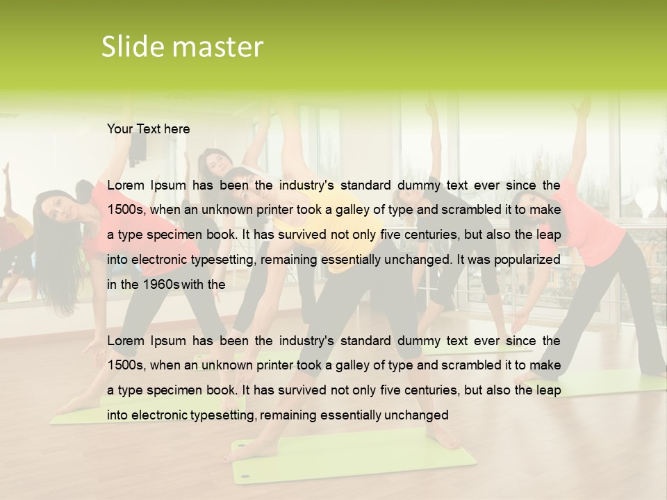 Center Smile Slim PowerPoint Template