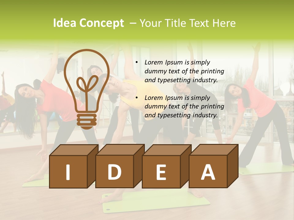 Center Smile Slim PowerPoint Template