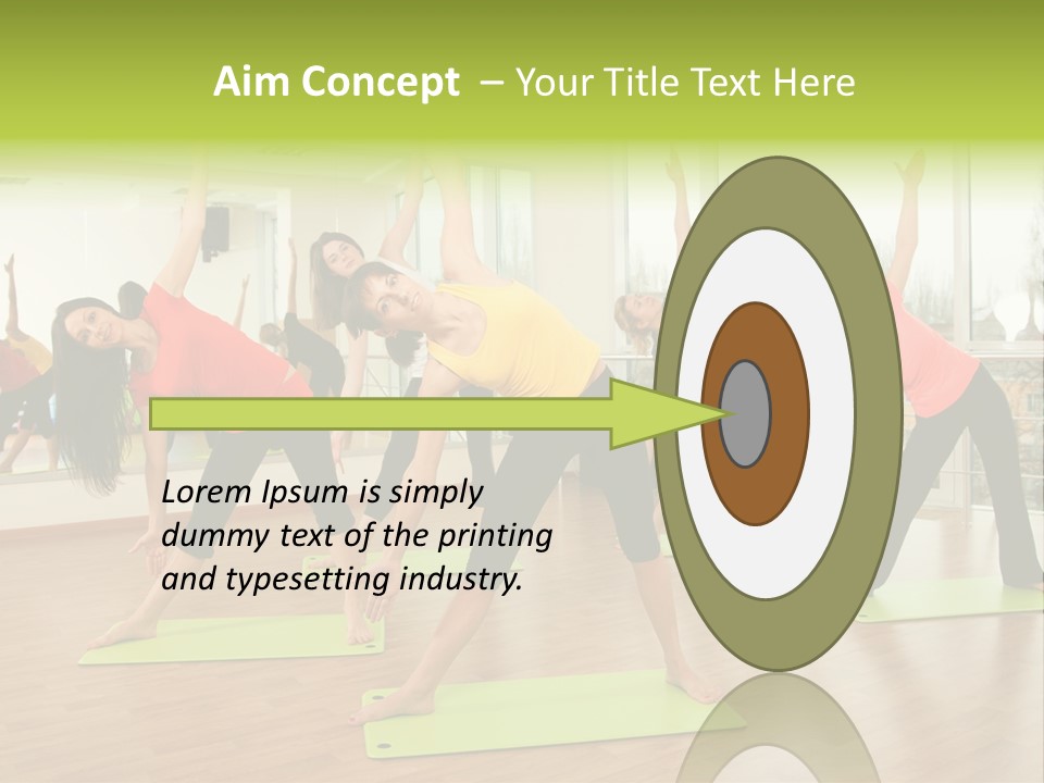 Center Smile Slim PowerPoint Template