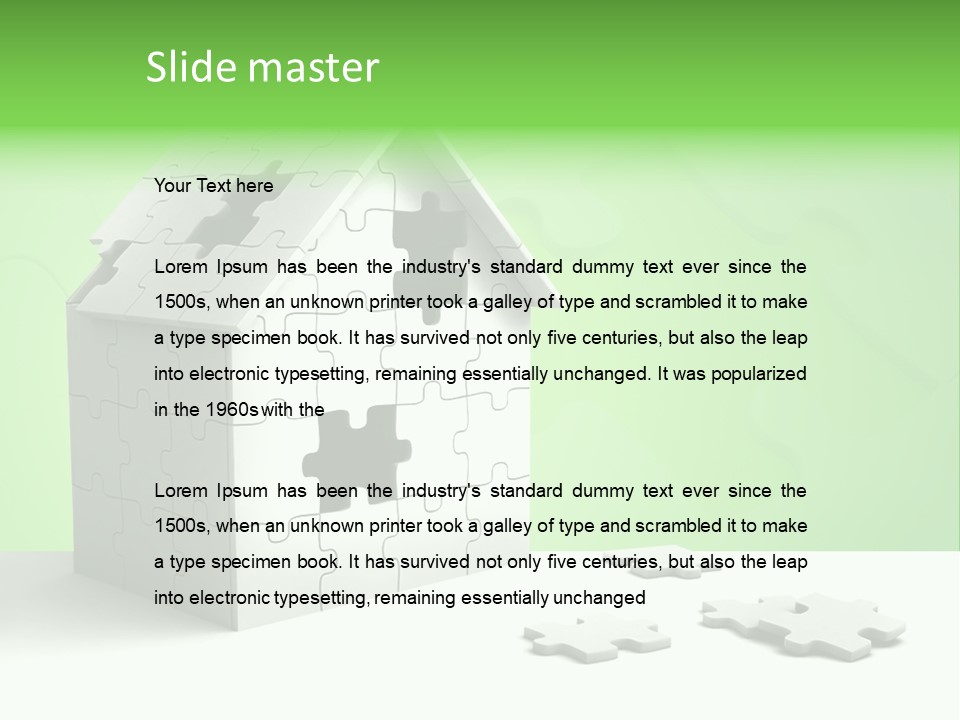 Model Realestate Form PowerPoint Template