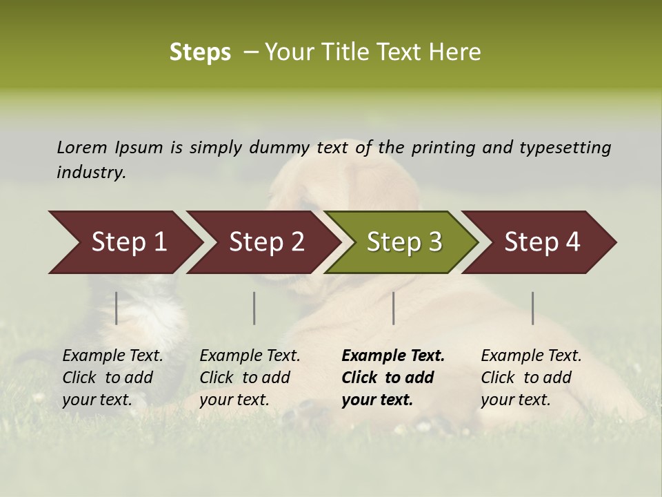 Two Lying Cat PowerPoint Template