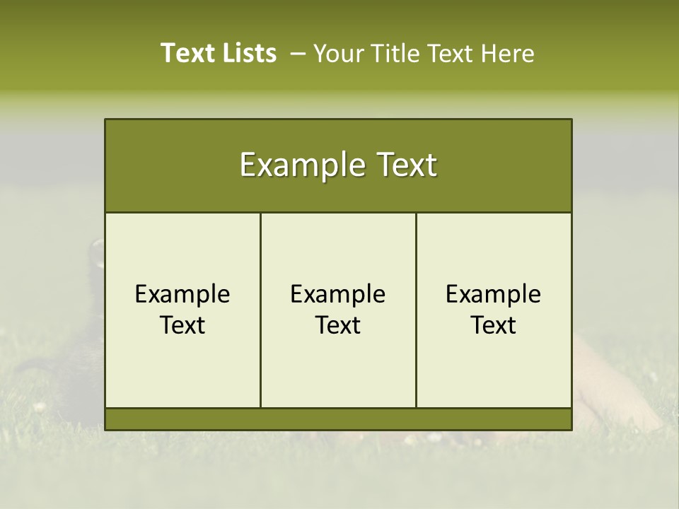 Two Lying Cat PowerPoint Template