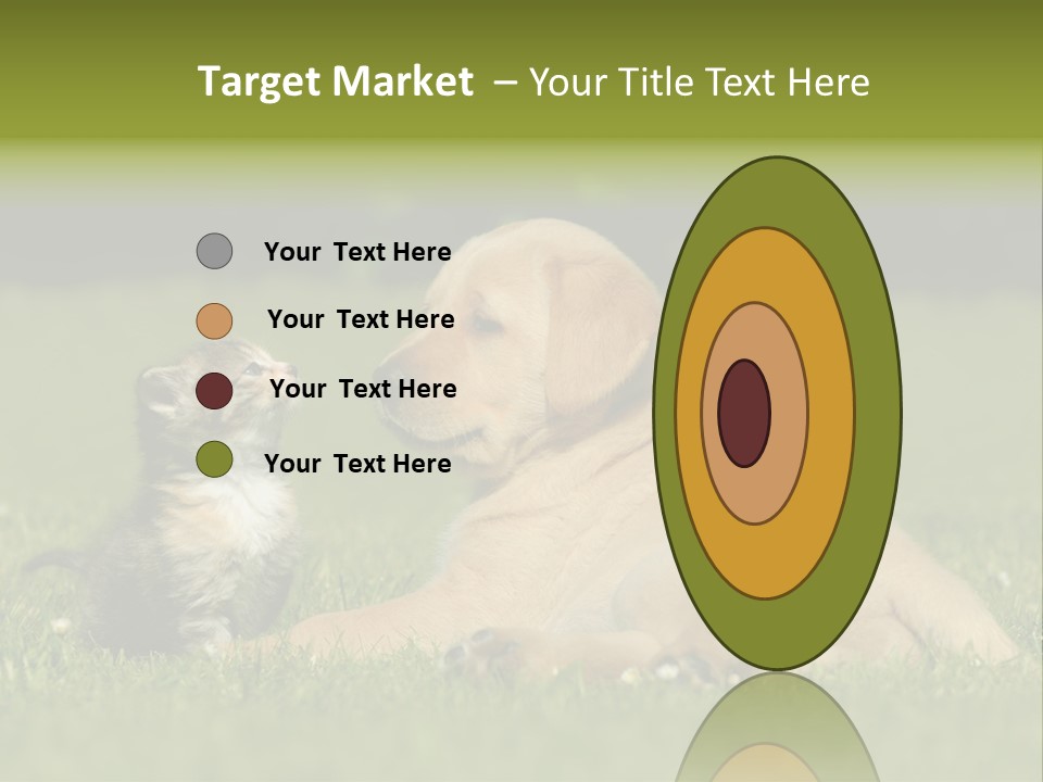 Two Lying Cat PowerPoint Template