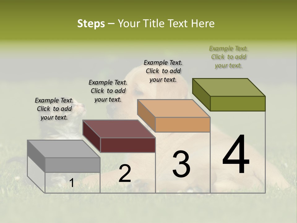 Two Lying Cat PowerPoint Template