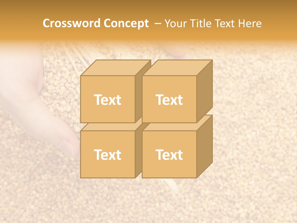 Agricultural Ears Harvest PowerPoint Template