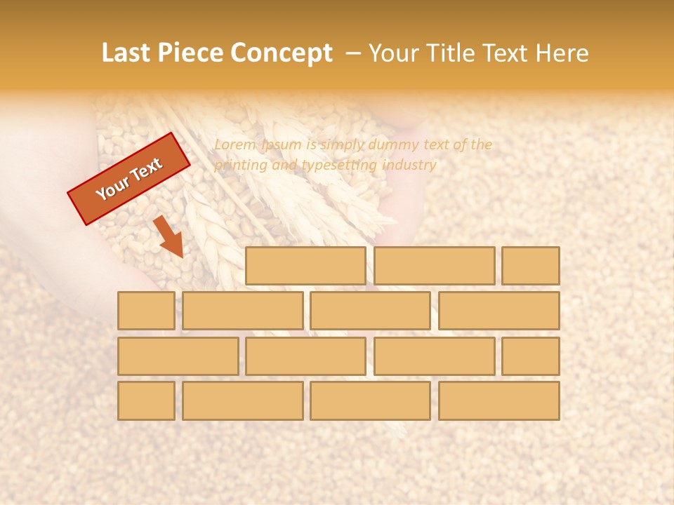 Agricultural Ears Harvest PowerPoint Template