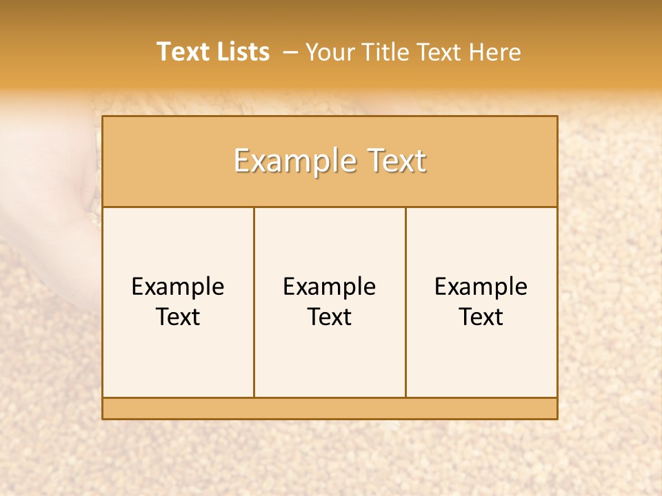 Agricultural Ears Harvest PowerPoint Template