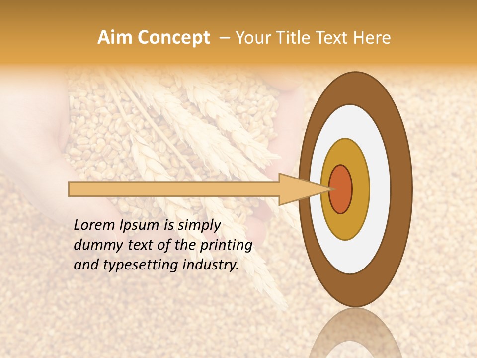 Agricultural Ears Harvest PowerPoint Template