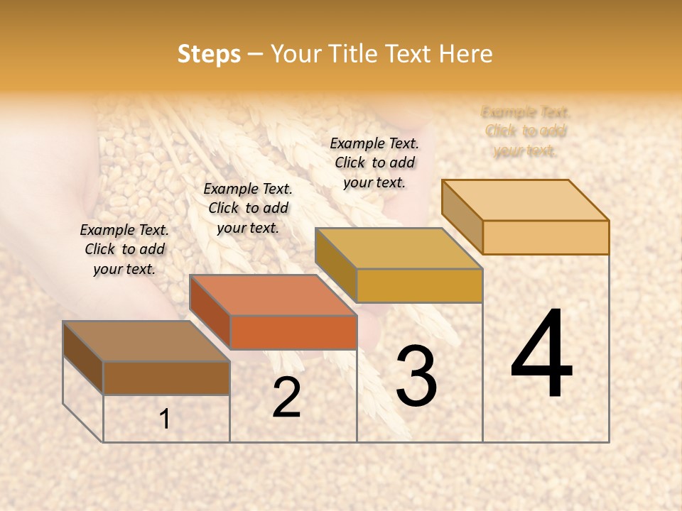Agricultural Ears Harvest PowerPoint Template
