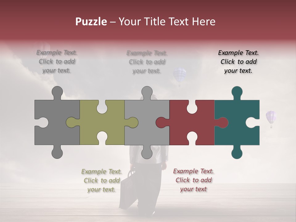 Financial Funny Manager PowerPoint Template