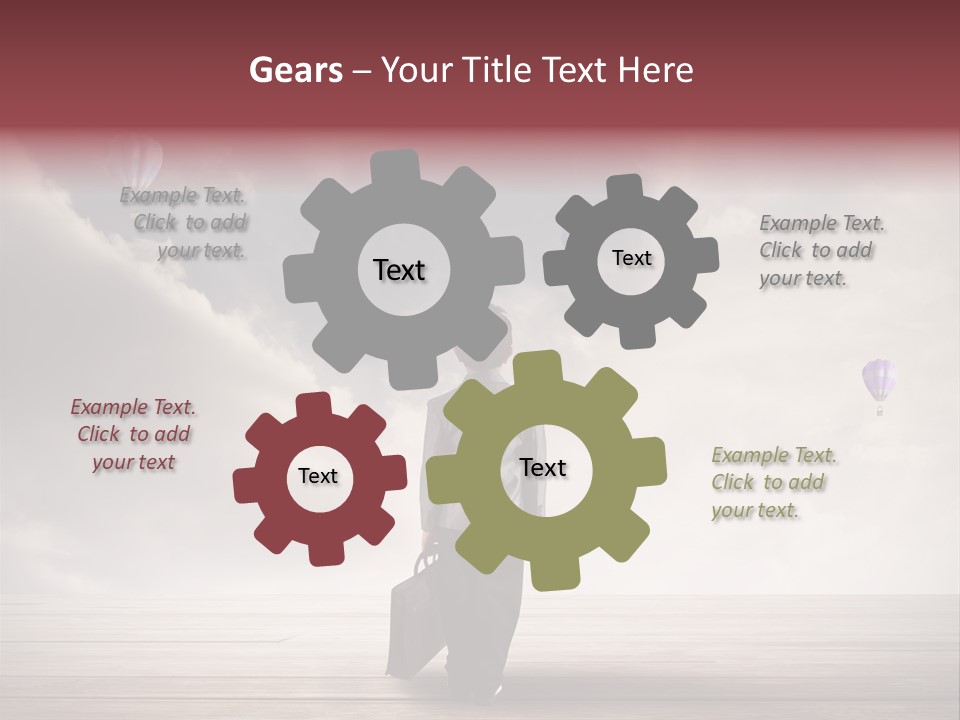 Financial Funny Manager PowerPoint Template