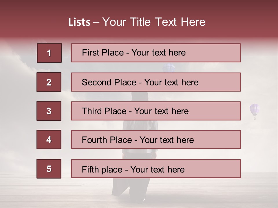Financial Funny Manager PowerPoint Template