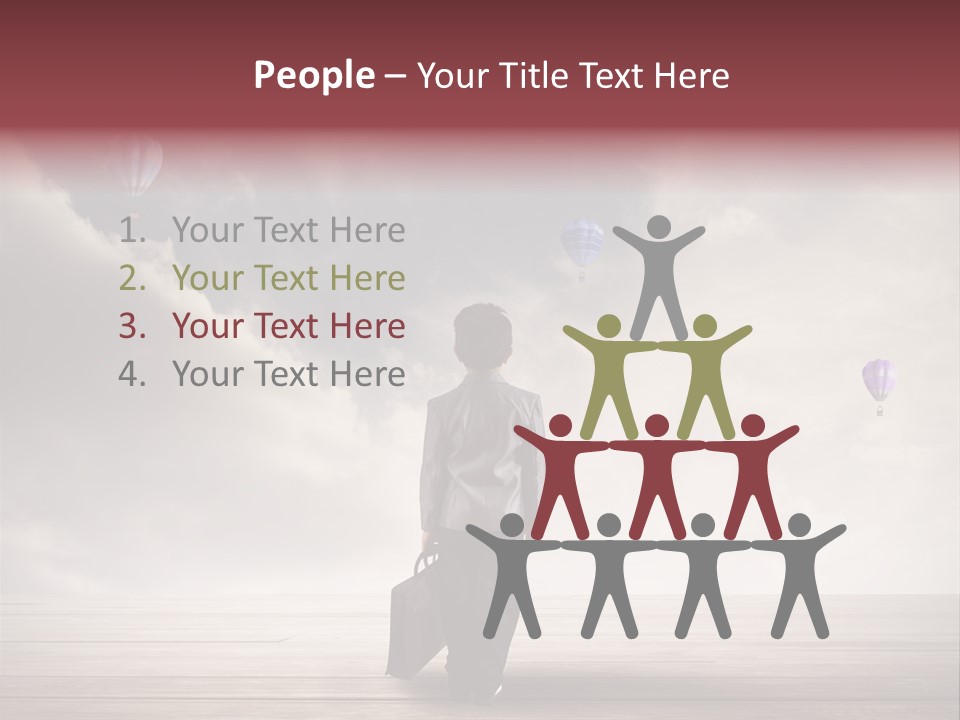 Financial Funny Manager PowerPoint Template