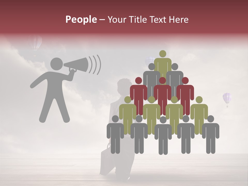 Financial Funny Manager PowerPoint Template