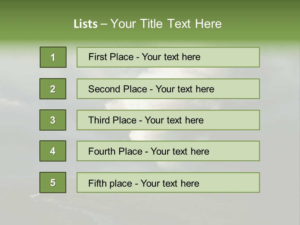 Tornado Funnel Downdraft PowerPoint Template