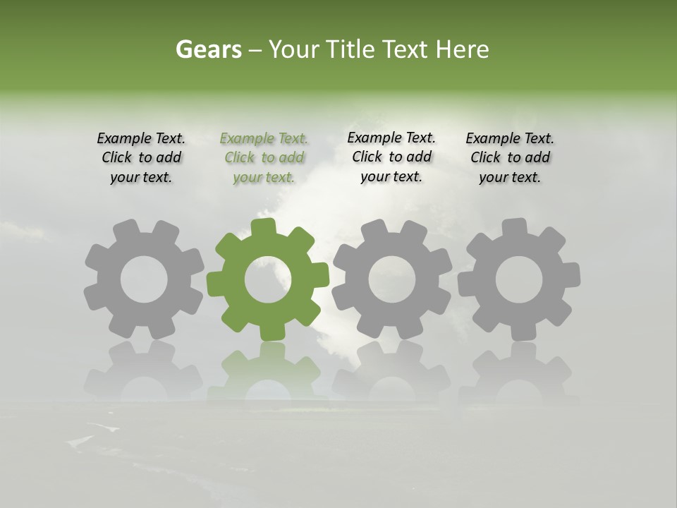 Tornado Funnel Downdraft PowerPoint Template