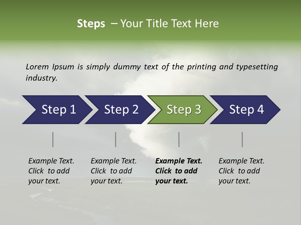 Tornado Funnel Downdraft PowerPoint Template