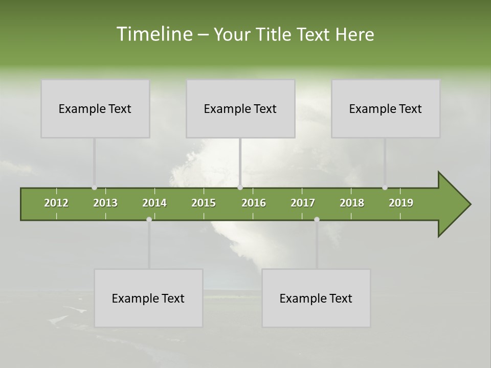 Tornado Funnel Downdraft PowerPoint Template