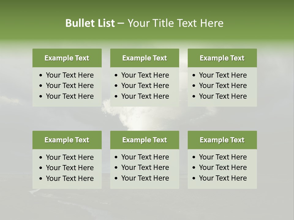 Tornado Funnel Downdraft PowerPoint Template