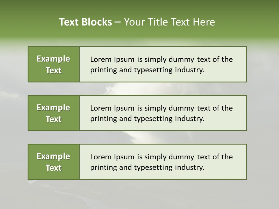 Tornado Funnel Downdraft PowerPoint Template