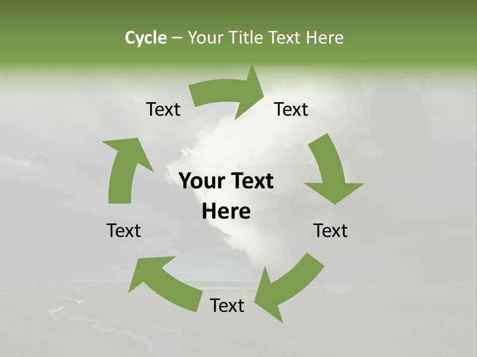 Tornado Funnel Downdraft PowerPoint Template