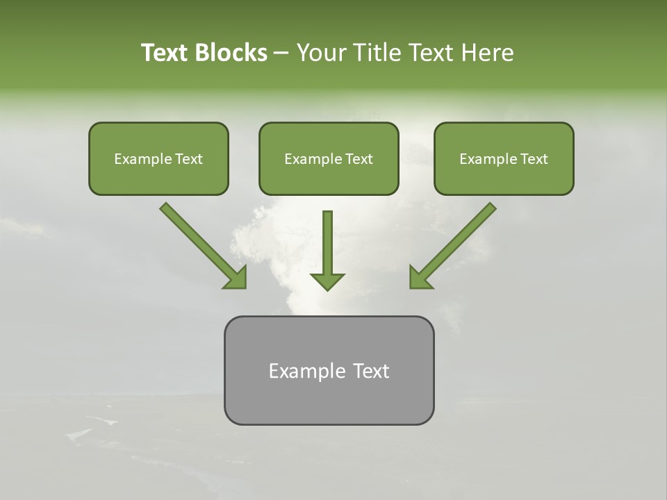 Tornado Funnel Downdraft PowerPoint Template