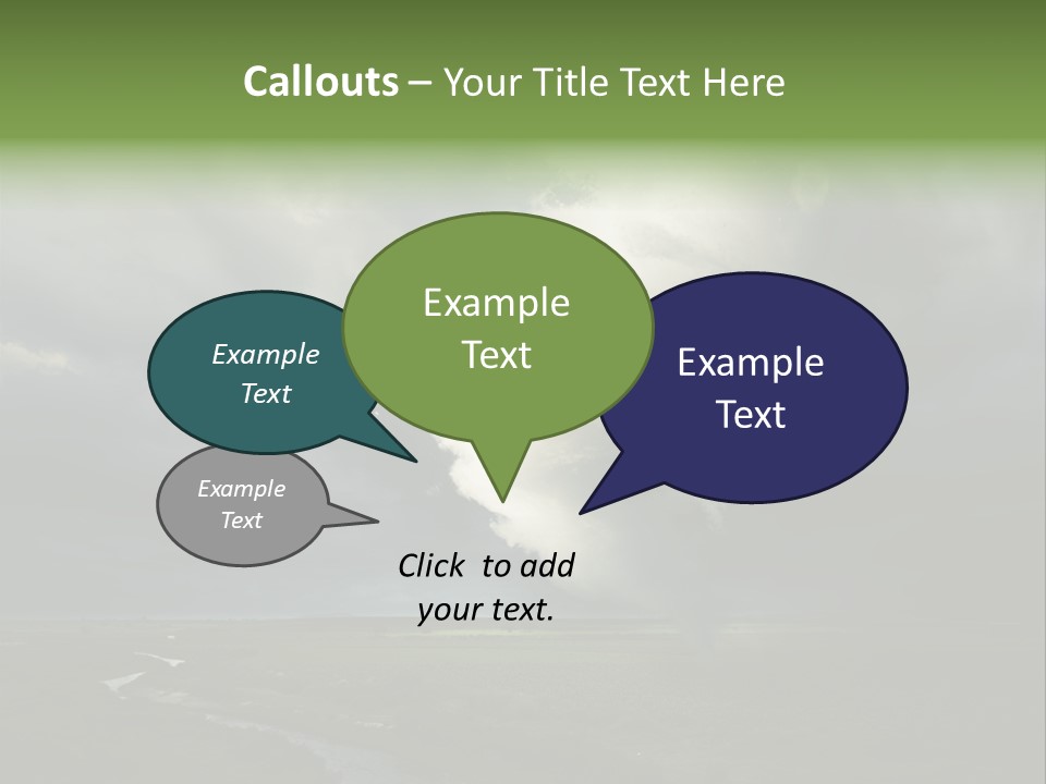 Tornado Funnel Downdraft PowerPoint Template
