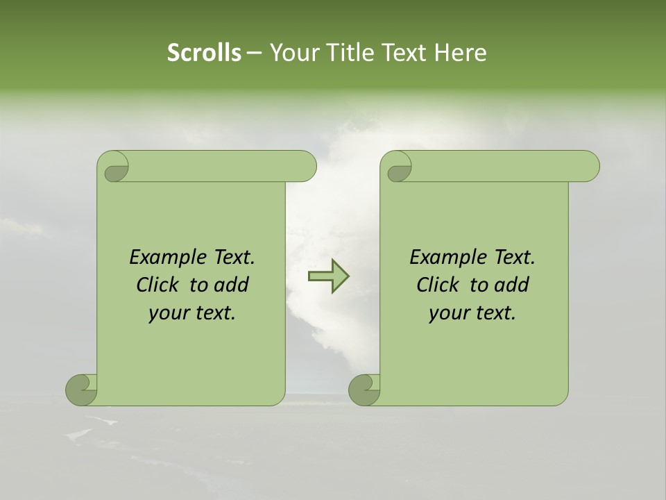 Tornado Funnel Downdraft PowerPoint Template