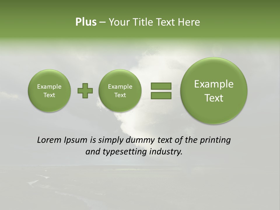 Tornado Funnel Downdraft PowerPoint Template