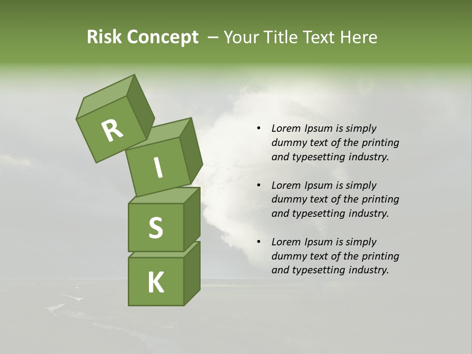 Tornado Funnel Downdraft PowerPoint Template