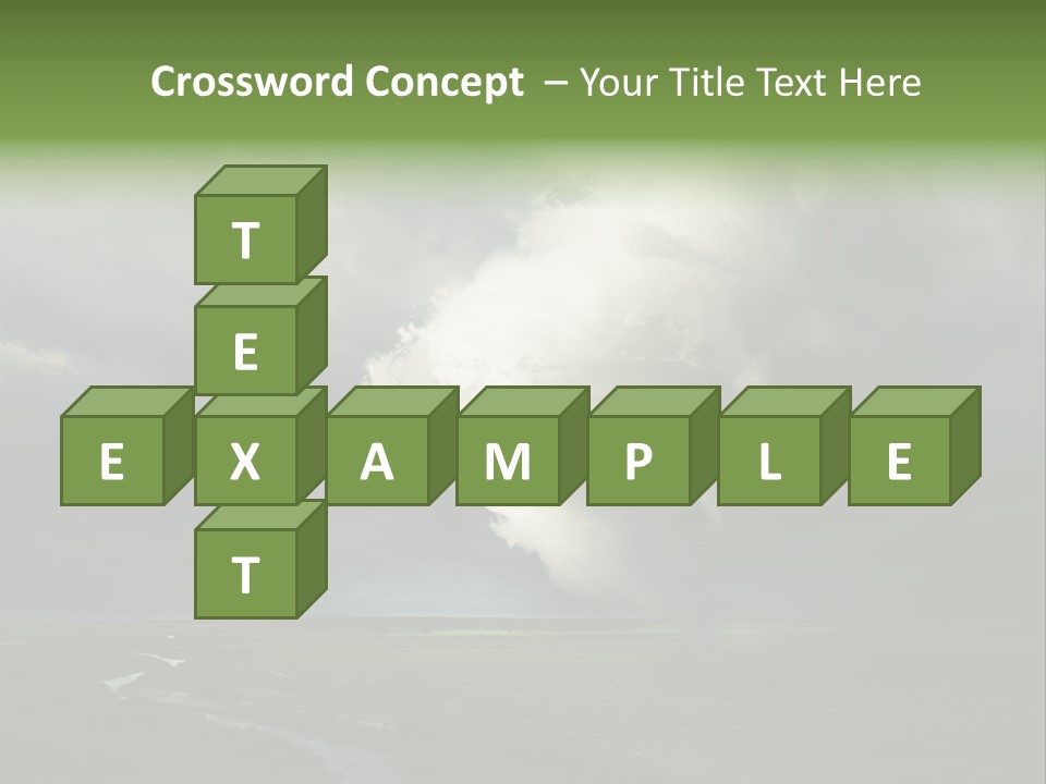 Tornado Funnel Downdraft PowerPoint Template