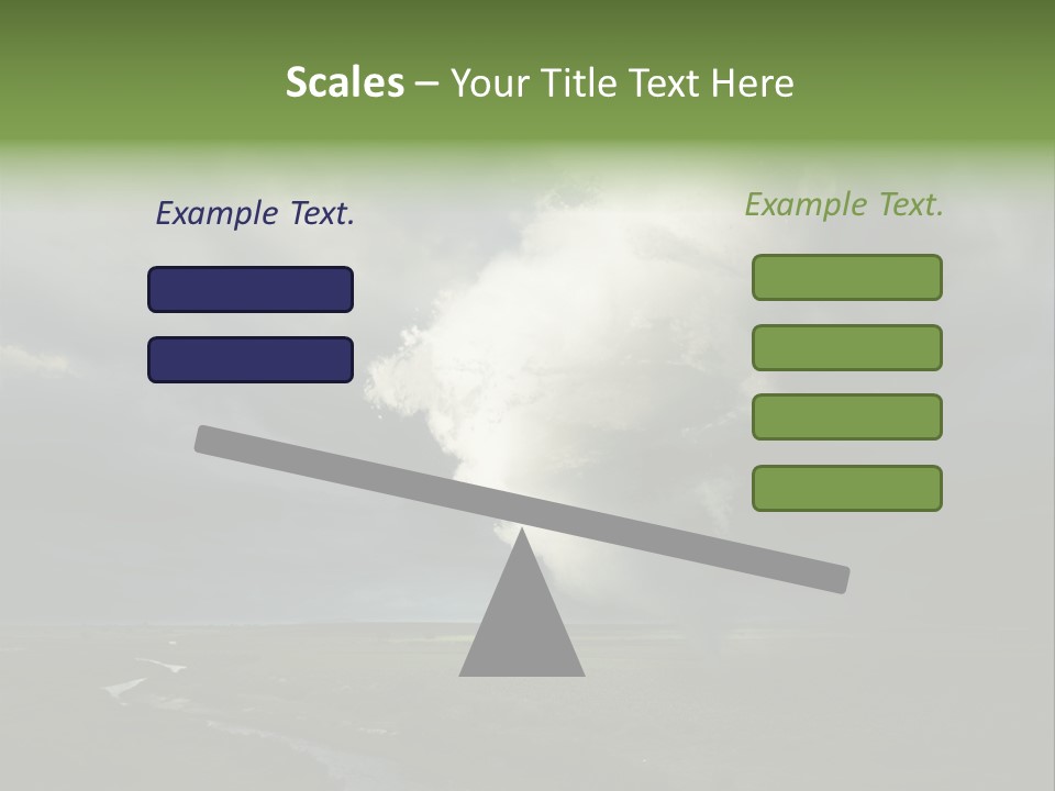 Tornado Funnel Downdraft PowerPoint Template