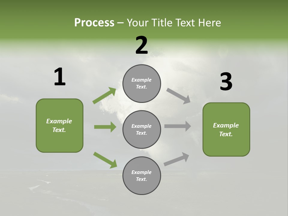 Tornado Funnel Downdraft PowerPoint Template