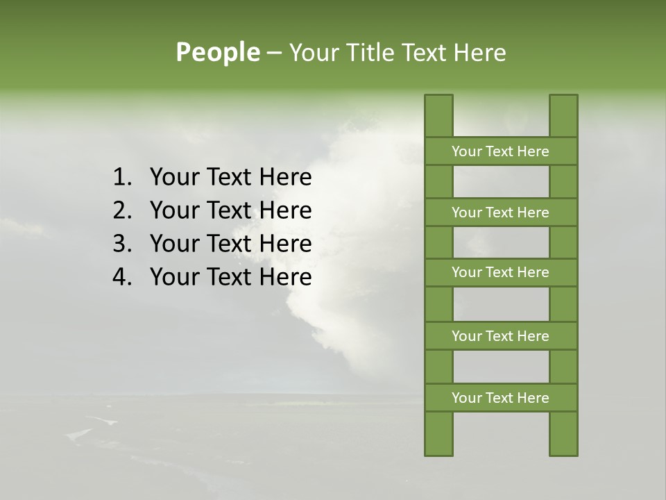 Tornado Funnel Downdraft PowerPoint Template