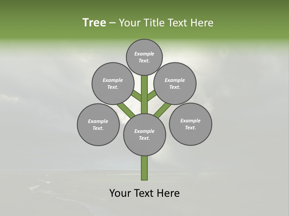 Tornado Funnel Downdraft PowerPoint Template