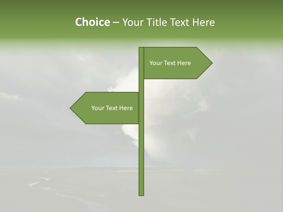 Tornado Funnel Downdraft PowerPoint Template