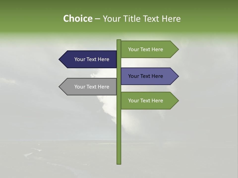 Tornado Funnel Downdraft PowerPoint Template
