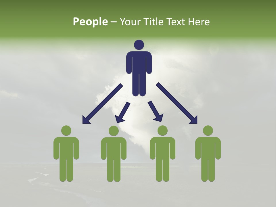 Tornado Funnel Downdraft PowerPoint Template