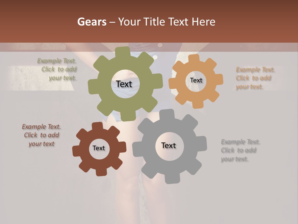 Cheerful Closeup Happiness PowerPoint Template