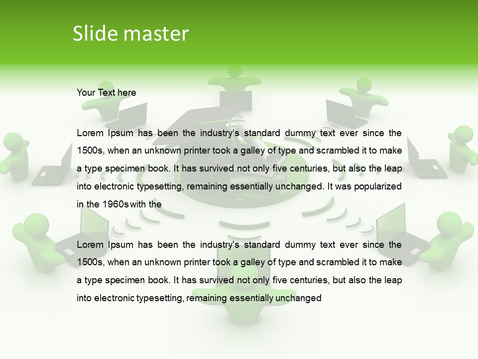 Team Happy Human PowerPoint Template