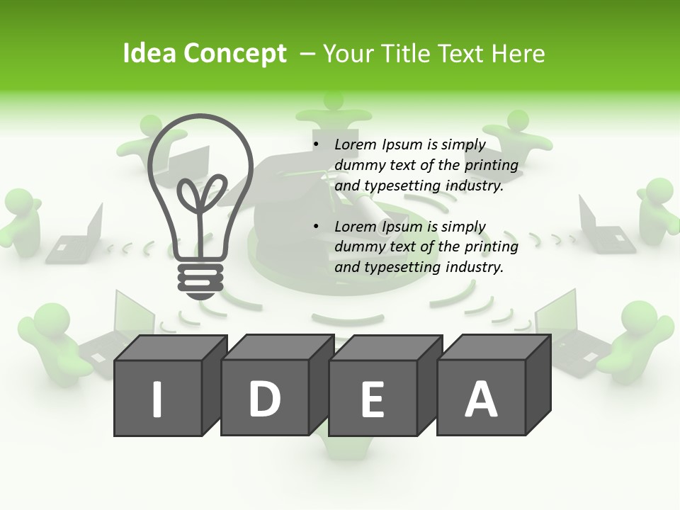 Team Happy Human PowerPoint Template