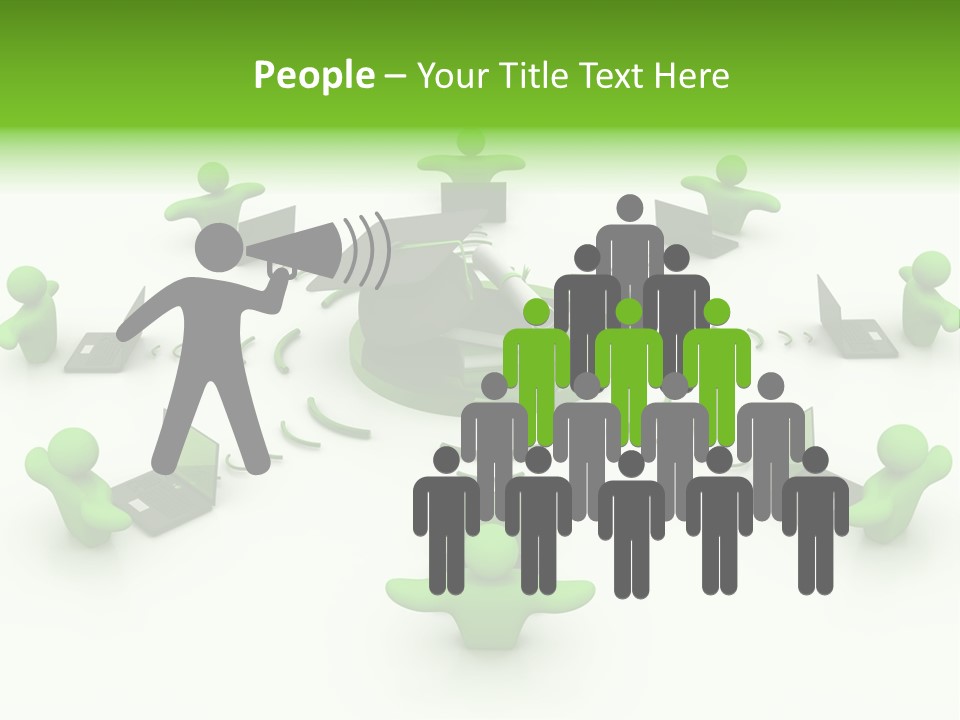 Team Happy Human PowerPoint Template