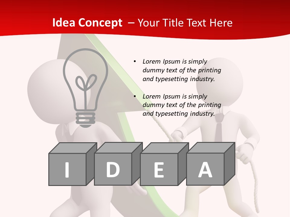 Arrow Stock Workteam PowerPoint Template