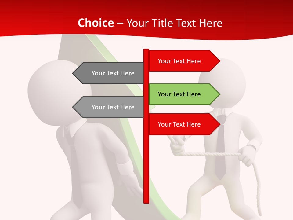 Arrow Stock Workteam PowerPoint Template