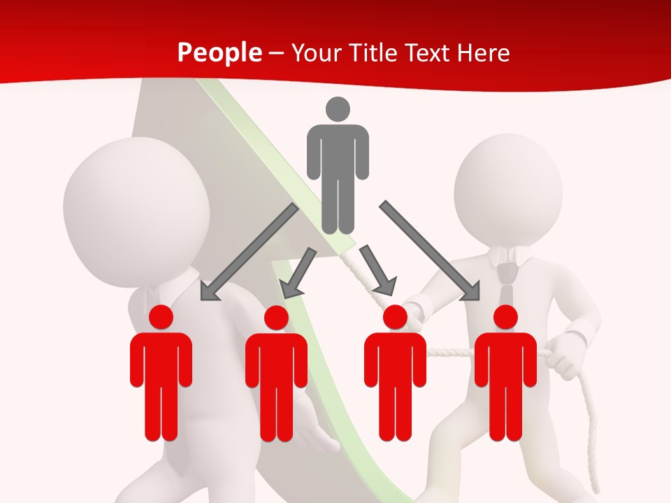 Arrow Stock Workteam PowerPoint Template